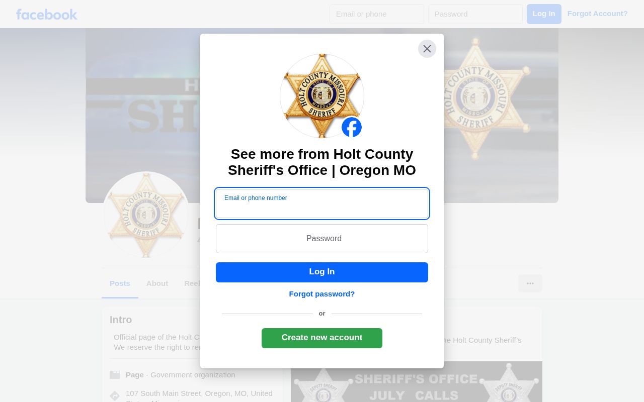Holt County most wanted official sheriff social announcement lead